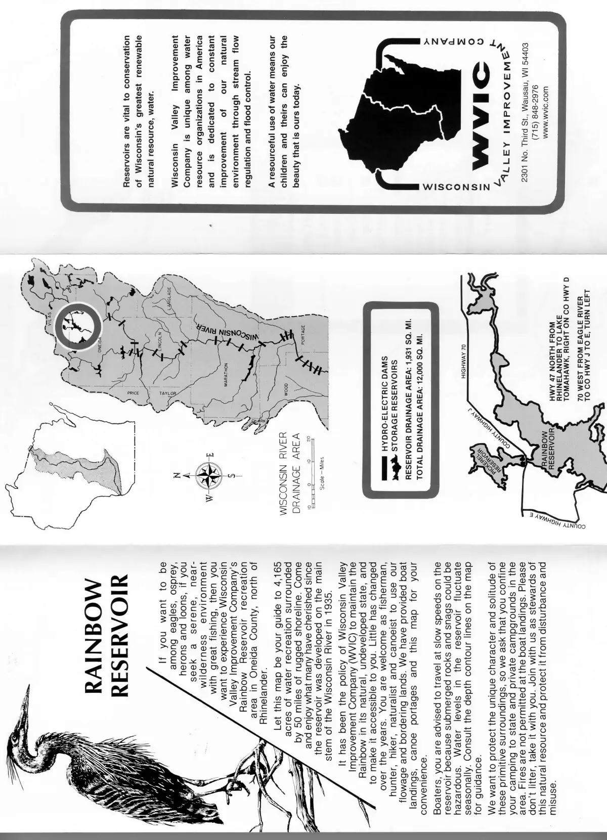 DNR survey map of Rainbow Flowage, sheet 3 of 3. Tap to zoom.