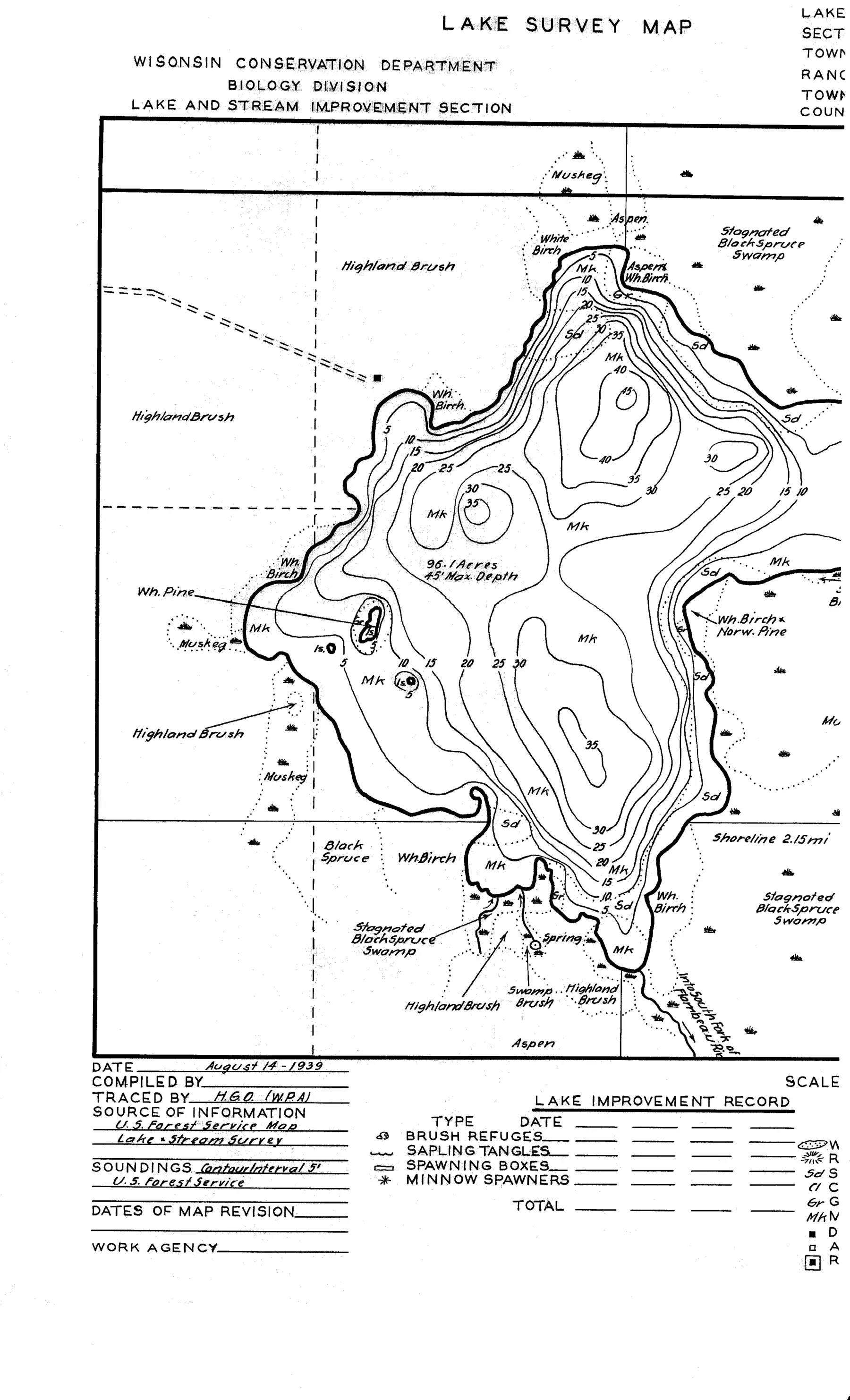 DNR survey map of Newman Lake, sheet 2 of 2, with depths in feet. Tap to zoom.