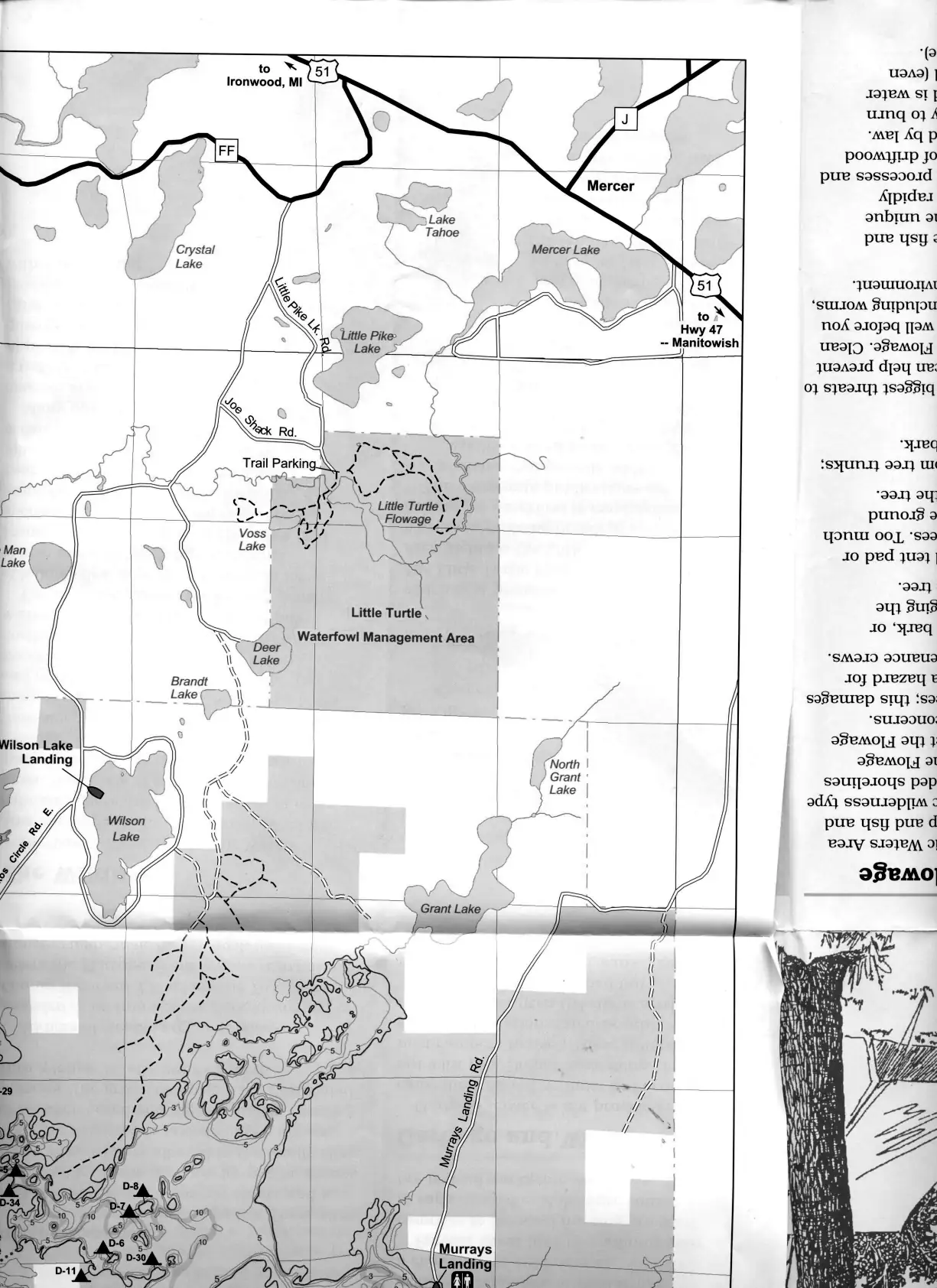 DNR survey map of Turtle Flambeau Flowage, sheet 3 of 19. Tap to zoom.